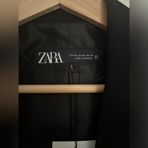 NWT ZARA BLAZER WITH ROLLED-UP SLEEVES - Picture 5 of 6